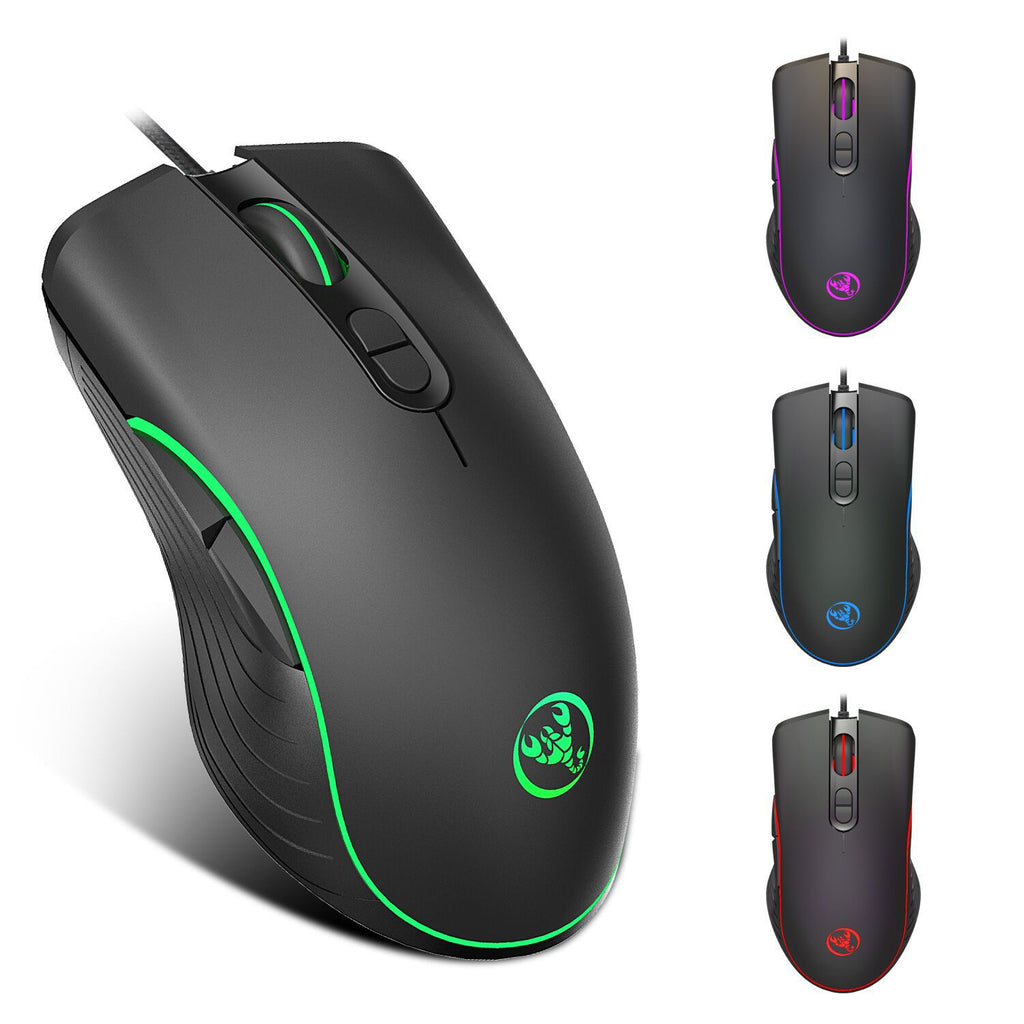 Glowing RGB Gaming Mouse with Breathing LED