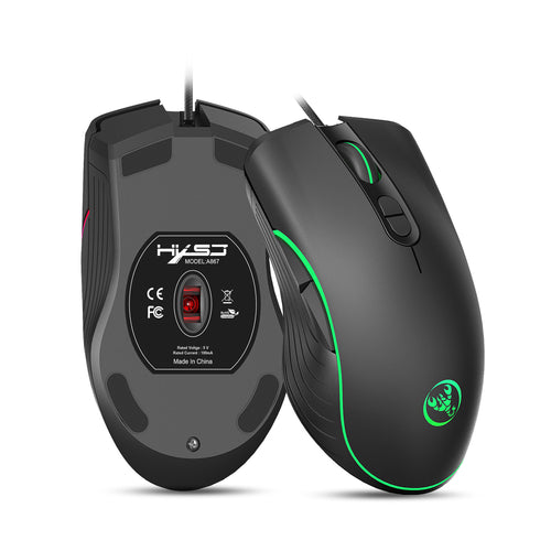 Glowing RGB Gaming Mouse with Breathing LED