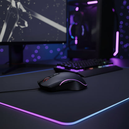 Glowing RGB Gaming Mouse with Breathing LED