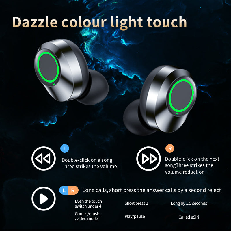 YD03 Wireless Earbuds – HD Call Quality & Smart Digital Power Screen