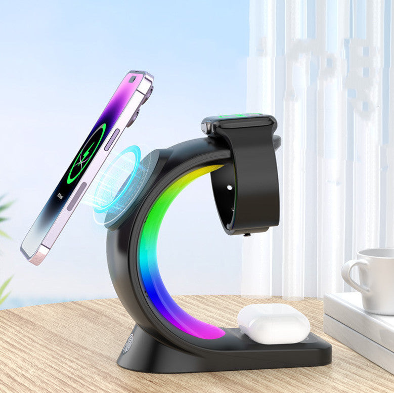 Charge 4-in-1 Magnetic Hub | Space-Saving Charging Station with Touch-Control Mood Light