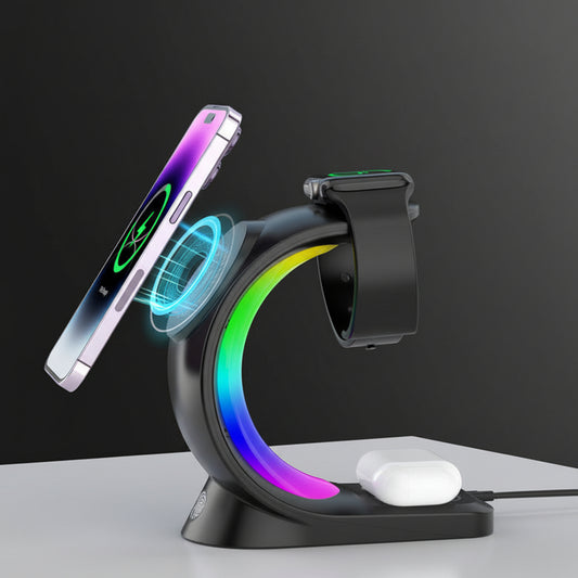 Charge 4-in-1 Magnetic Hub | Space-Saving Charging Station with Touch-Control Mood Light