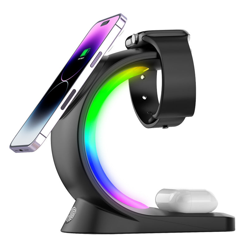 Charge 4-in-1 Magnetic Hub | Space-Saving Charging Station with Touch-Control Mood Light