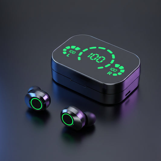 YD03 Wireless Earbuds – HD Call Quality & Smart Digital Power Screen