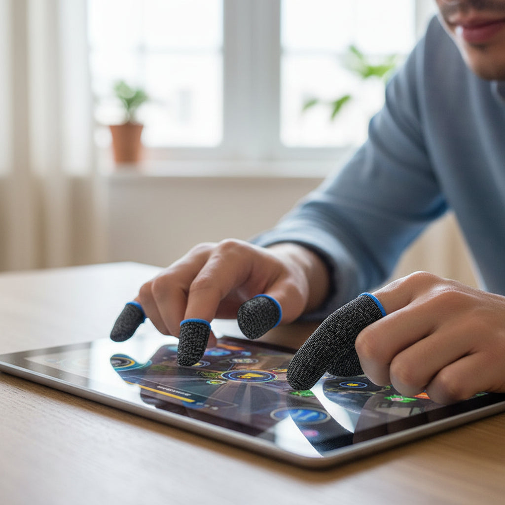 Pro Gaming Finger Sleeves for Screen Touch | Breathable And Sweatproof