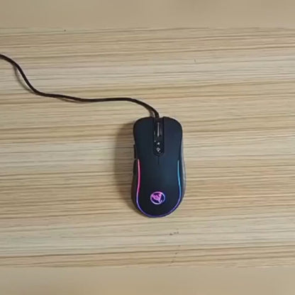 Glowing RGB Gaming Mouse with Breathing LED